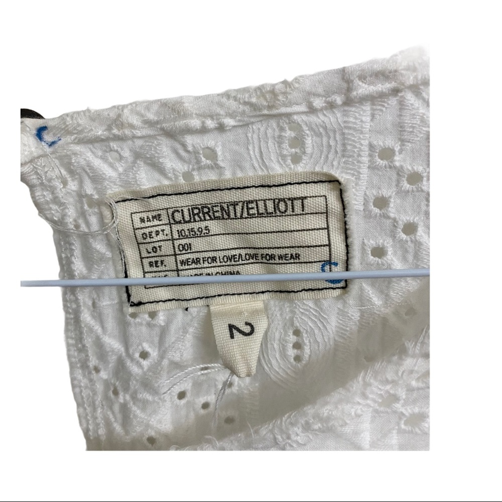 Current/Elliott Eyelet Cotton T-Shirt Dress - Picture 5 of 7